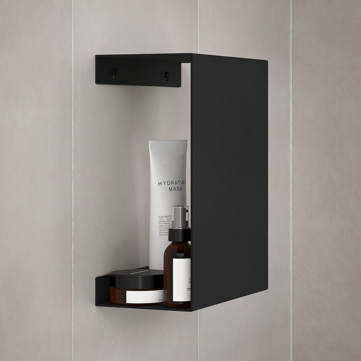 DB5020 Smedbo Sideline Black Shower and Bathroom Shelf Lifestyle