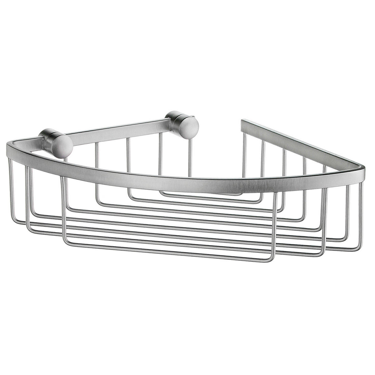 DS2021 Smedbo Sideline Brushed Chrome Corner Shower Basket
