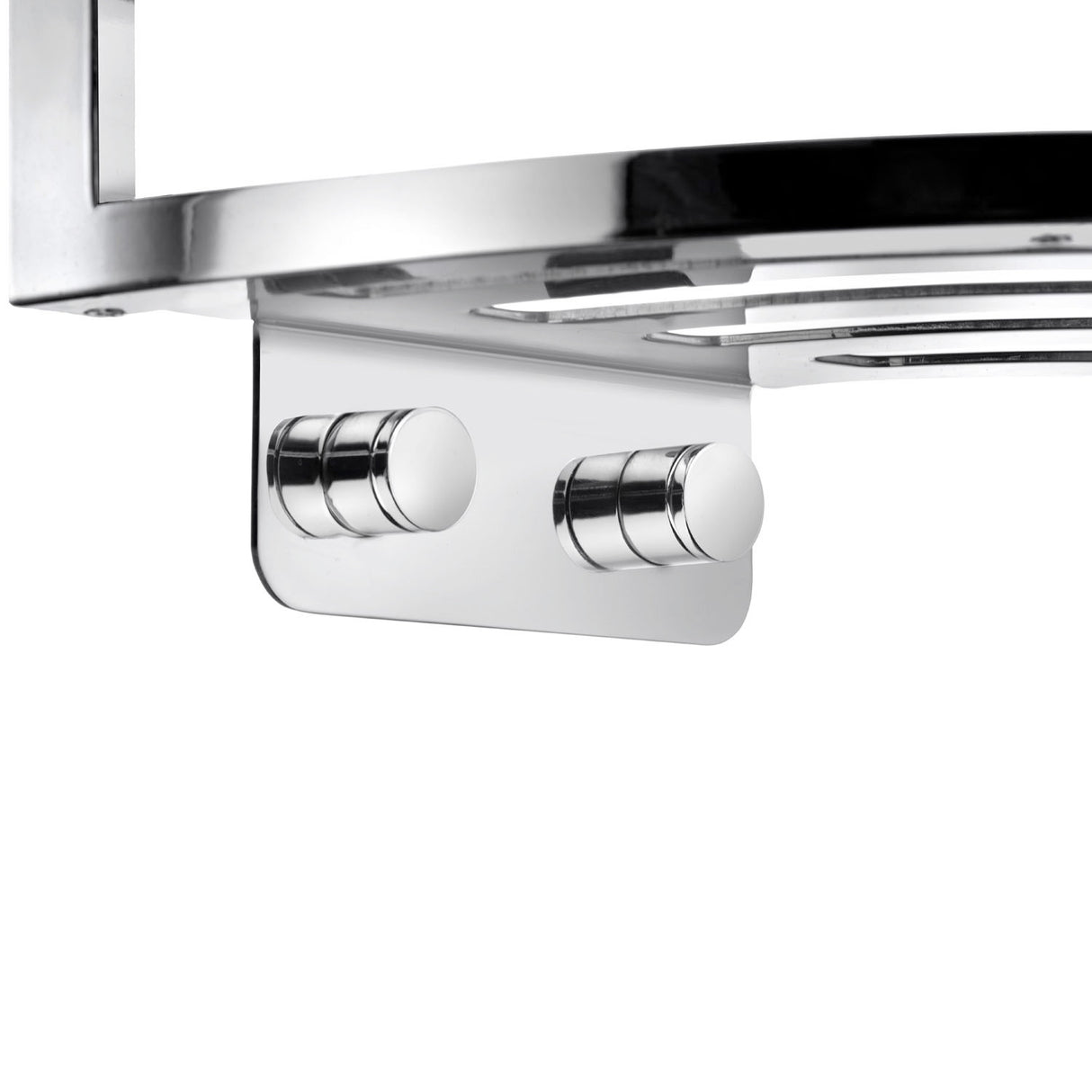 DK3055 Smedbo Sideline Chrome Corner Shower Basket Mounting Plate