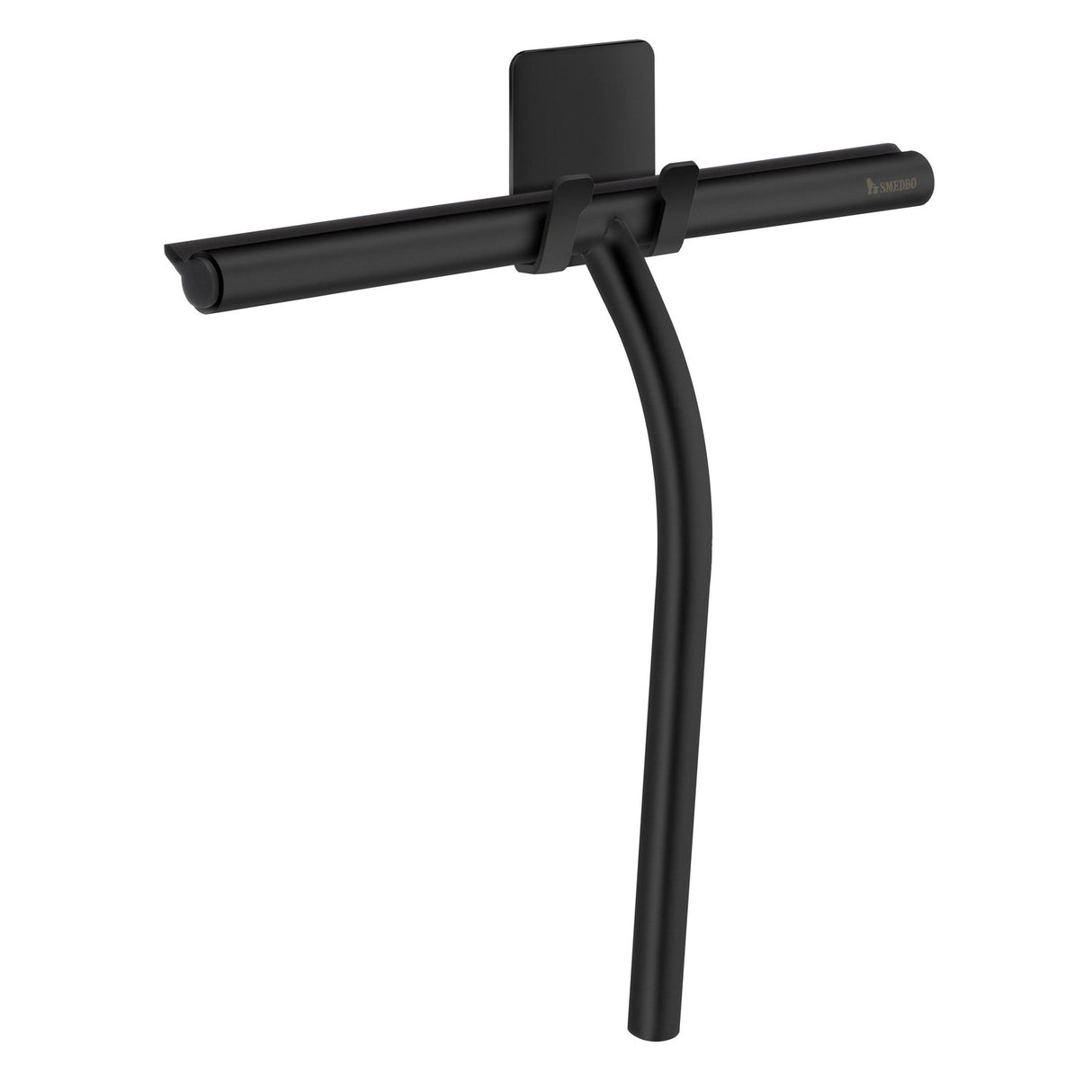 DB2140 Smedbo Sideline Matt Black Shower Squeegee with Self Adhesive Hook