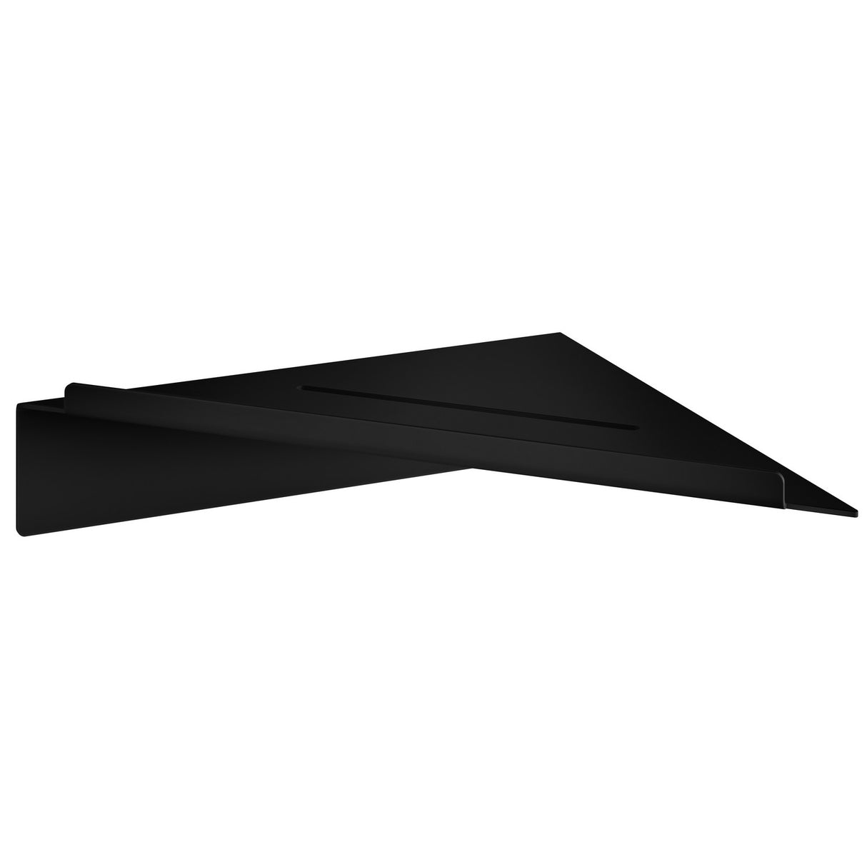 DB4111 Smedbo Sideline Self Adhesive Black Corner Shower Shelf