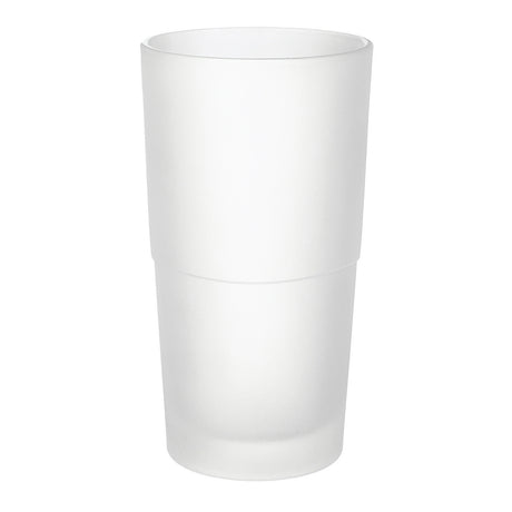 N334 Smedbo XTRA Spare Frosted Glass Toilet Brush Container