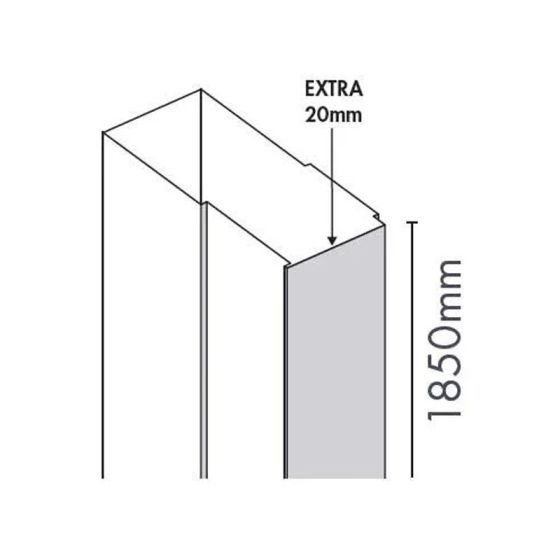 Merlyn Ionic Source Extension Profile 20mm - A1214C0