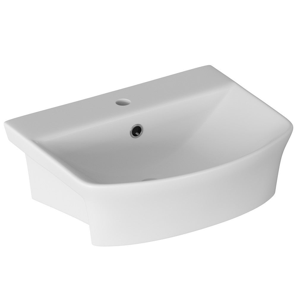 Ajax Donnington 1TH Semi Recessed Basin