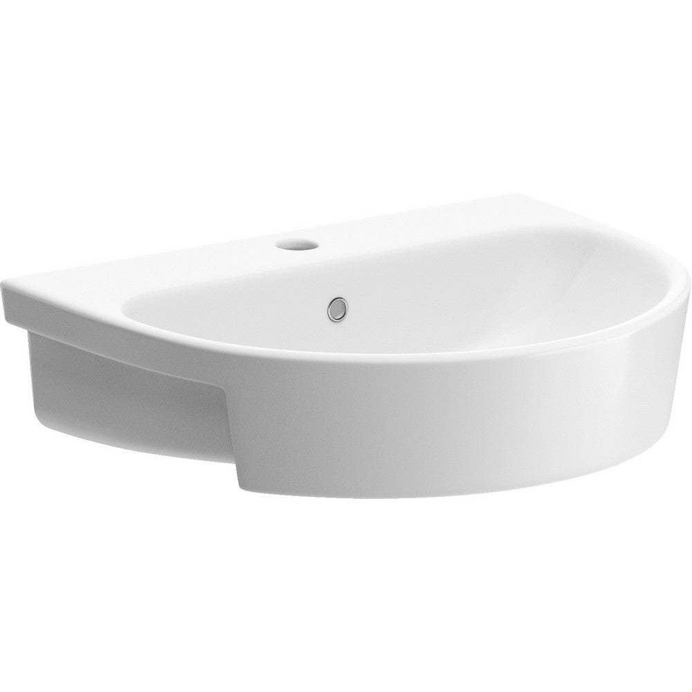Ajax Maltby 1TH Semi Recessed Basin
