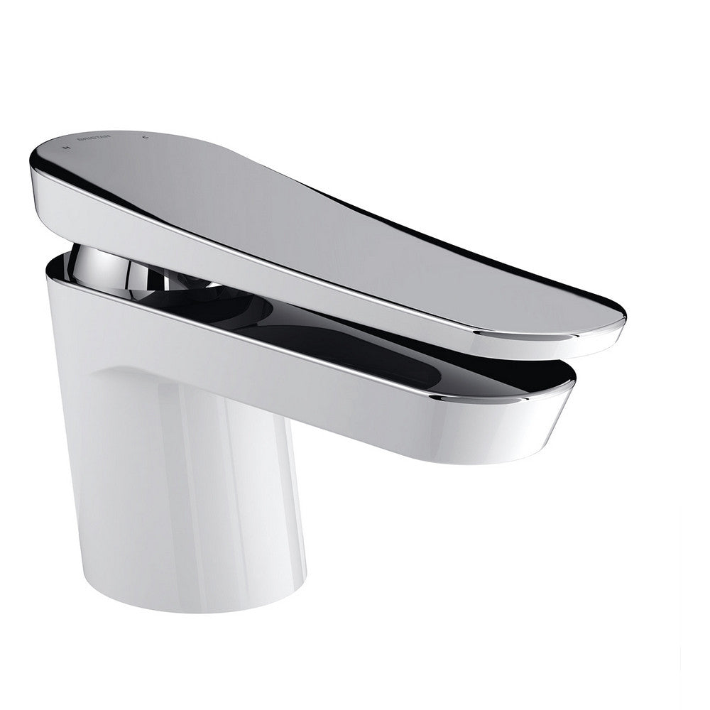 Bristan Claret One Hole Bath Filler White & Chrome
