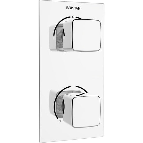 Bristan Cobalt Thermostatic Recessed Two Outlet Diverter Shower Valve