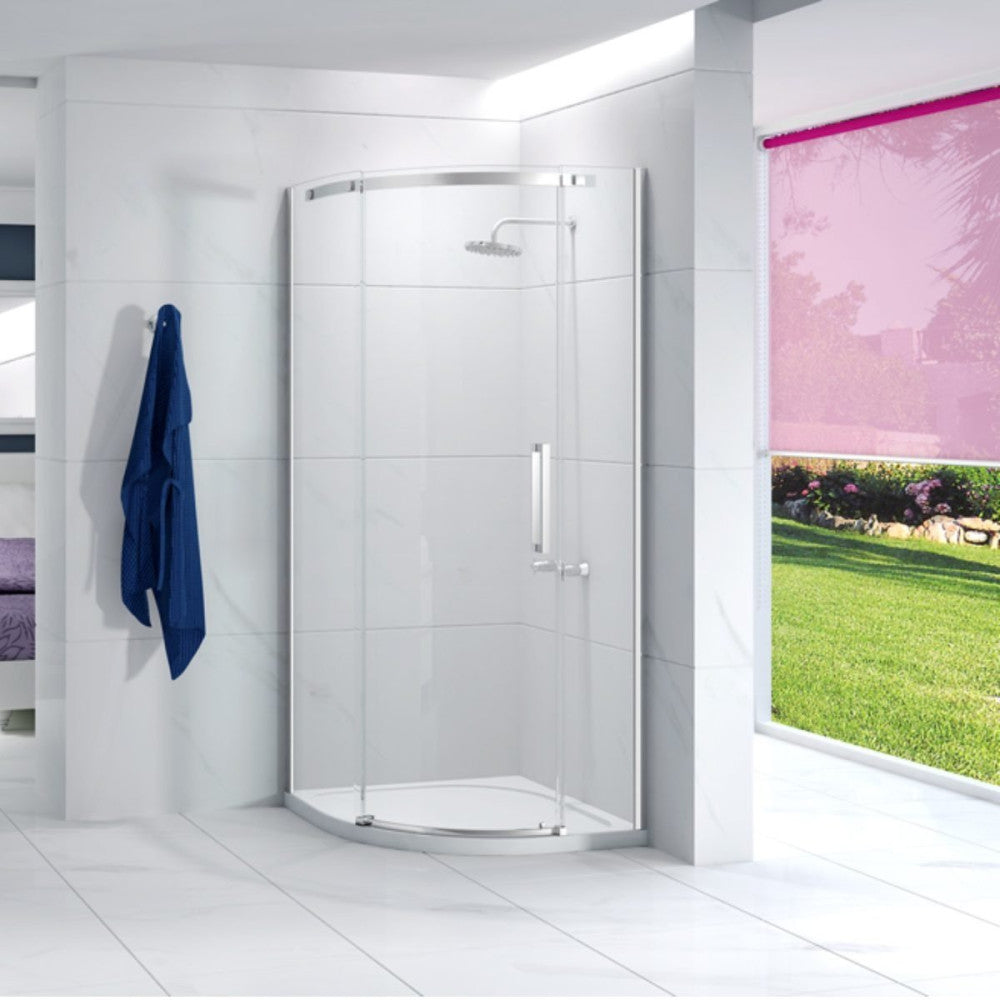 Merlyn Ionic Essence Frameless 900mm One Door Left Hand Quadrant Enclosure