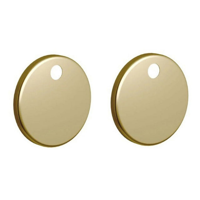 Brushed Brass Toilet Seat Cover Caps