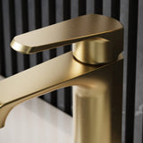 Scudo Montana Mini Mono Basin Mixer in Brushed Brass