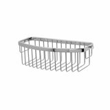 Miller Classic Gluable D Shaped Shower Basket in Chrome