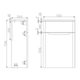 Ella Walnut 500mm WC Unit