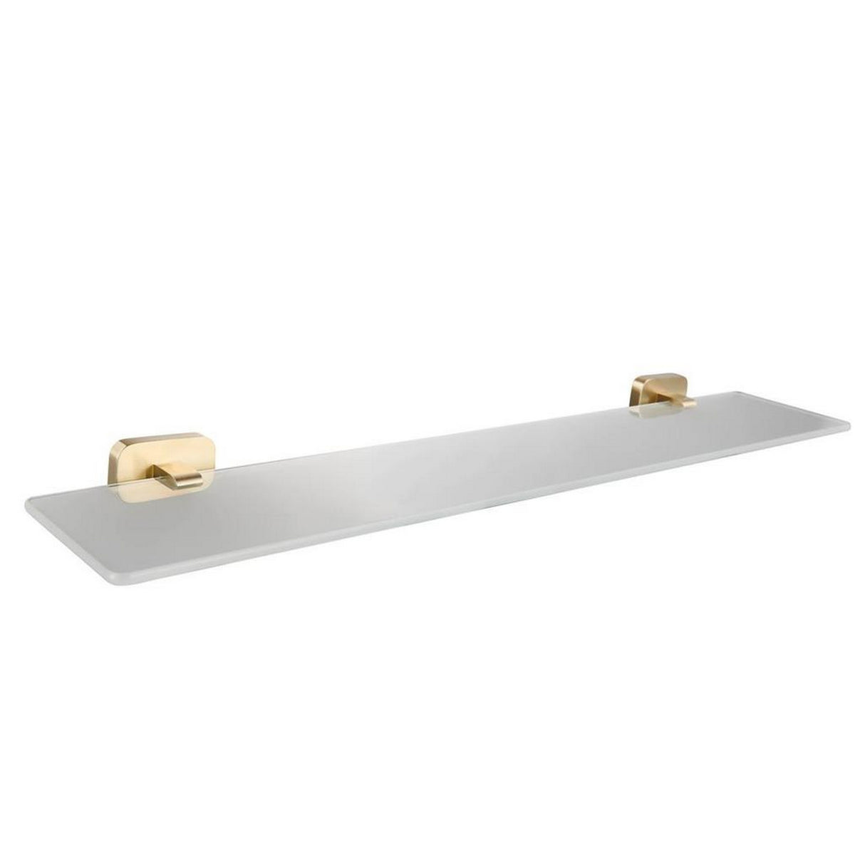 Eastbrook Asti Glass Shelf in Brushed Brass