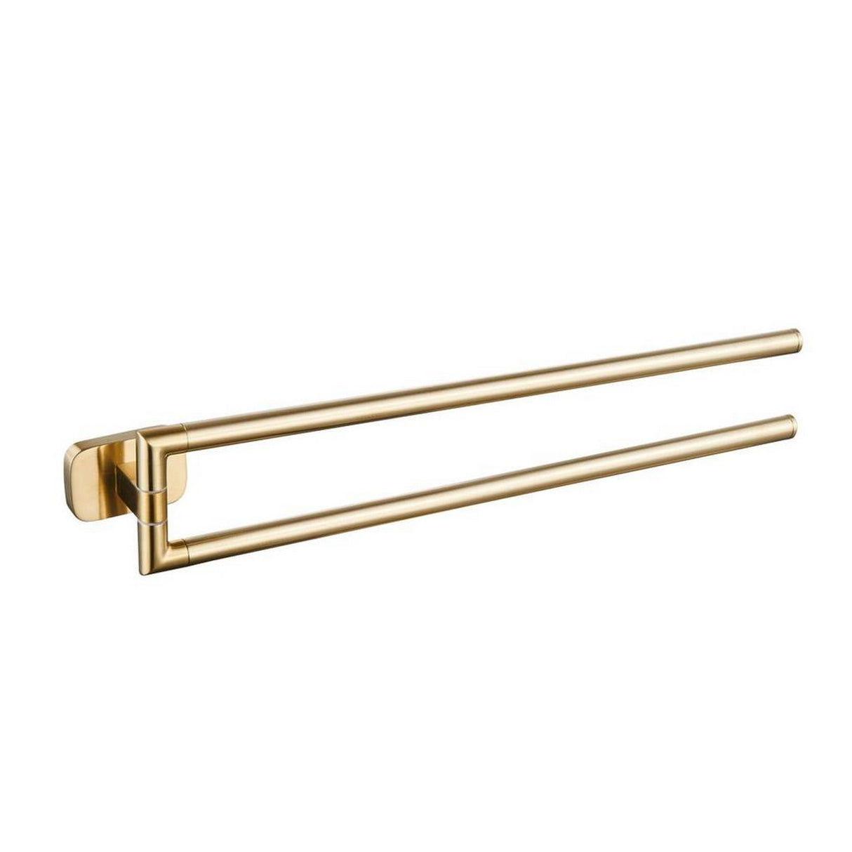 Eastbrook Asti 400mm Double Split Towel Rail Brushed Brass