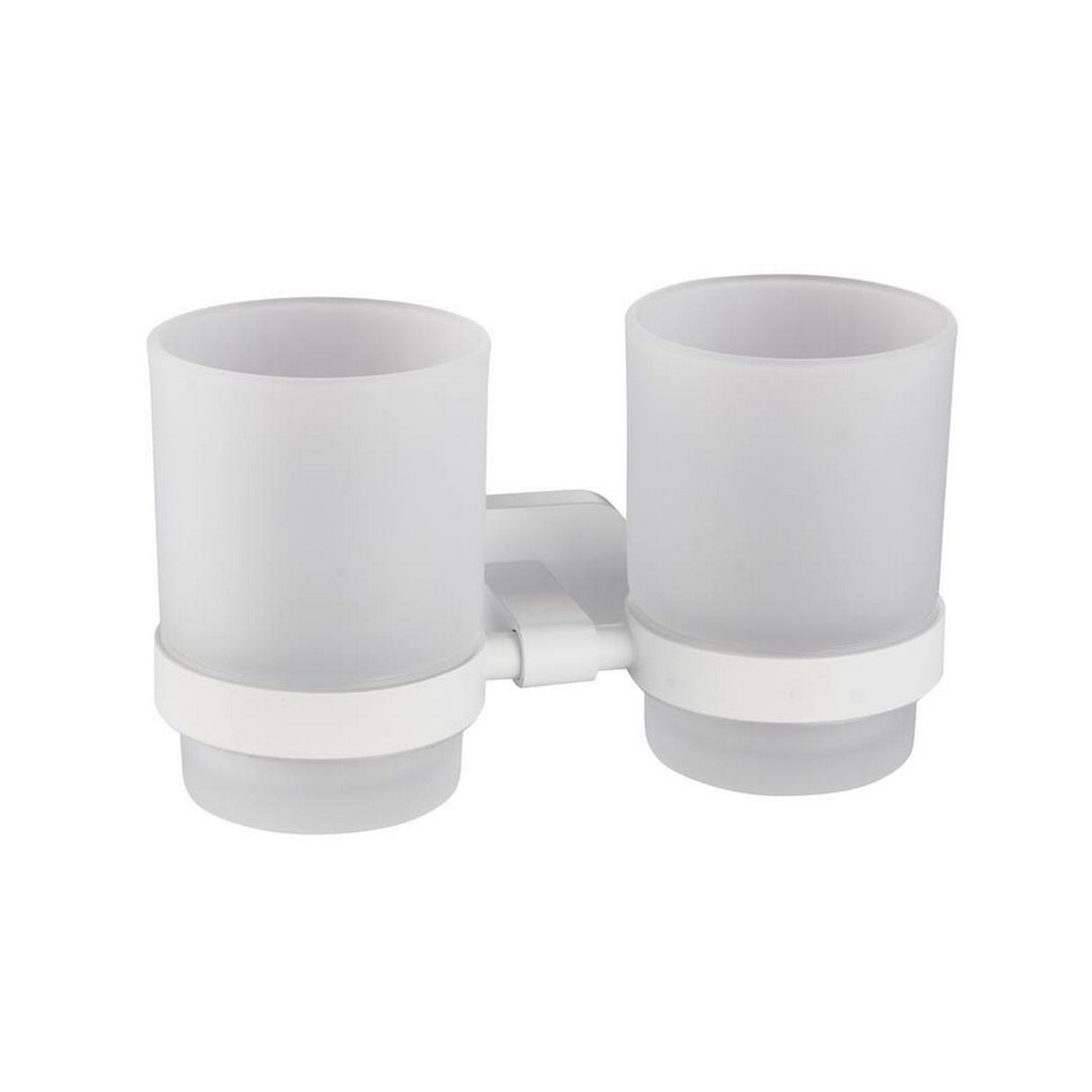 Eastbrook Asti Double Tumbler Holder Matt White