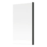 Ajax Matt Black Single Straight 6mm Bath Screen