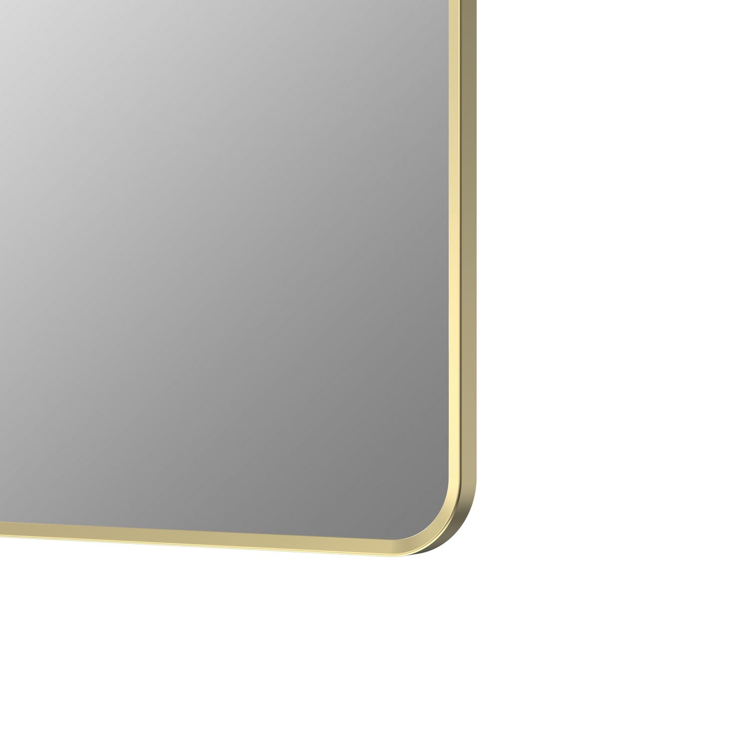 Ajax Gedney 600 x 800mm Rectangular Mirror in Brushed Brass