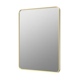 Ajax Gedney 600 x 800mm Rectangular Mirror in Brushed Brass