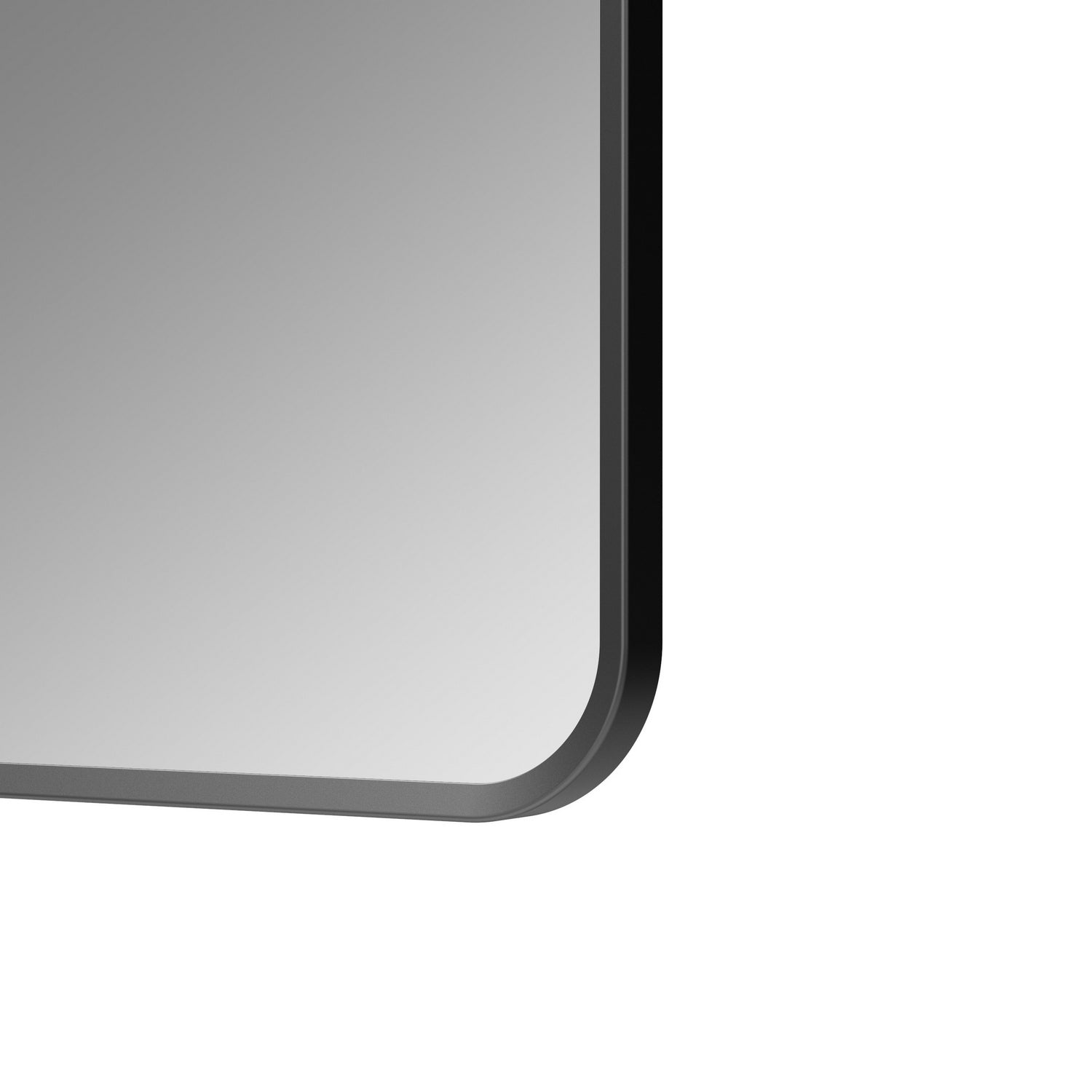Ajax Gedney 600 x 800mm Rectangular Mirror in Matt Black