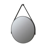 Ajax Navensby 500mm Round Mirror in Matt Black
