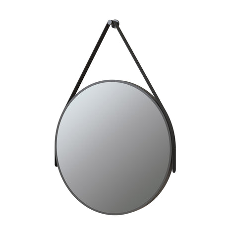Ajax Navensby 500mm Round Mirror in Matt Black