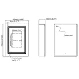 Ajax Grasby 500mm One Door LED Mirrored Bathroom Cabinet