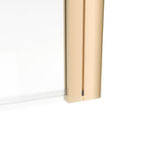 Ajax Brushed Brass Single Straight 6mm Bath Screen