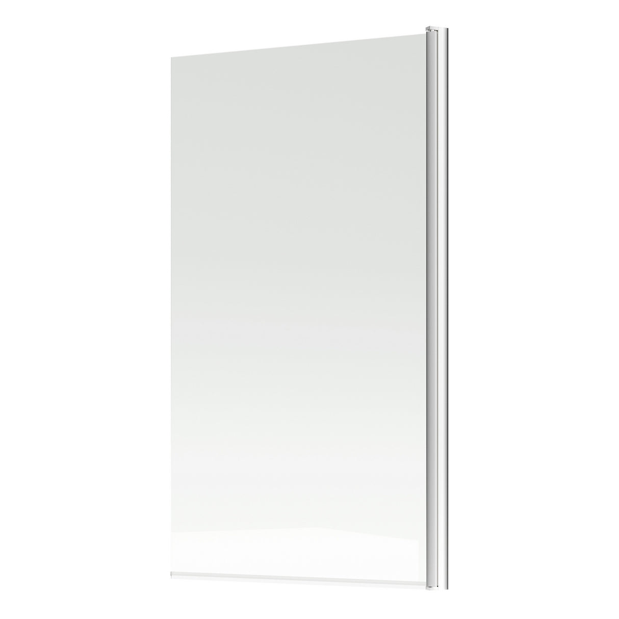 Ajax Chrome Single Straight 6mm Bath Screen