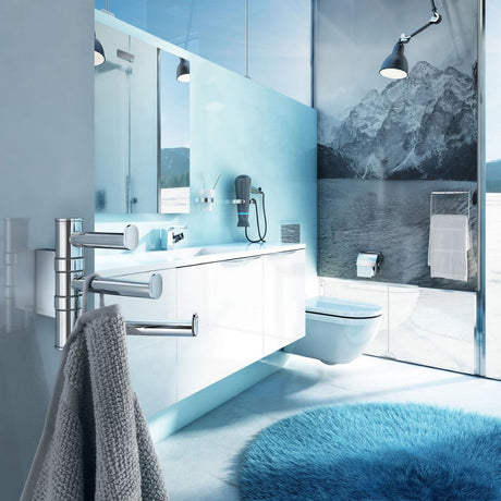 Smedbo Air Swing Arm Triple Hook Polished Chrome