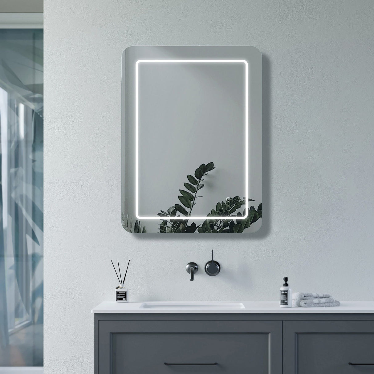 Ajax Calver 500mm x 700mm Rectangular LED Mirror