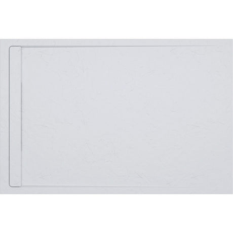 Ajax Linear 30mm White Rectangular Shower Tray with Waste