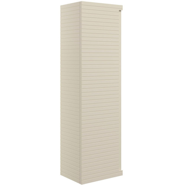 Ajax Barnoldby 350mm Wall Hung Tall Storage Unit in Matt Cotton