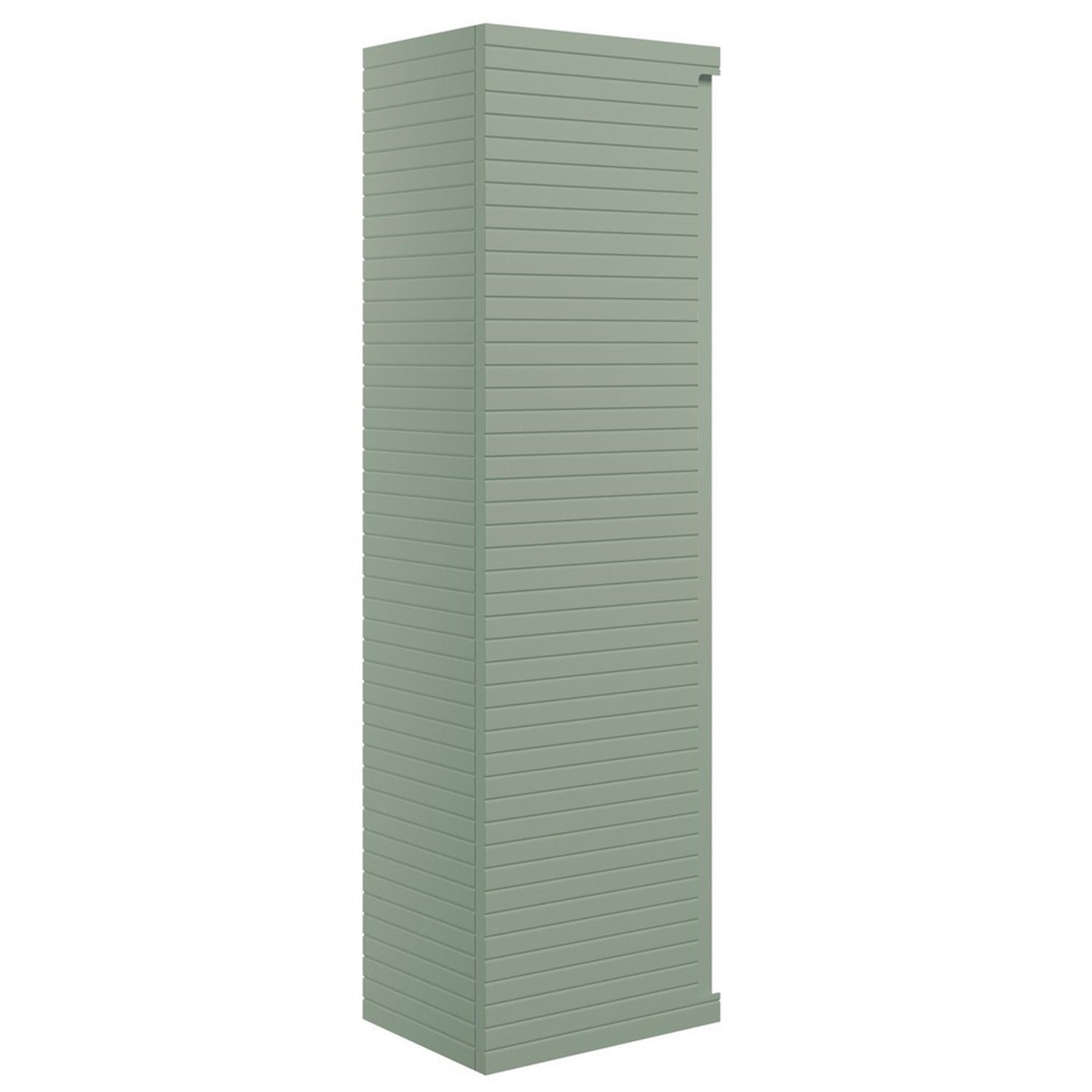 Ajax Barnoldby 350mm Wall Hung Tall Storage Unit in Matt Willow Green
