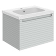 Ajax Barnoldby 615mm Wall Hung Vanity Unit with Basin in Matt Mineral Grey