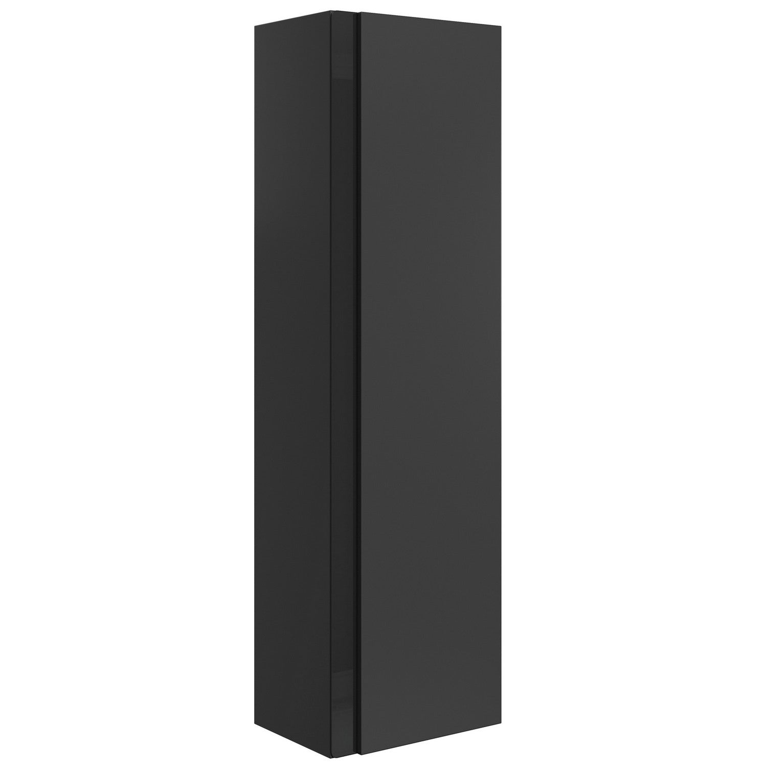 Ajax Brocklesby Wall Hung 350mm Tall Storage Unit in Matt Black