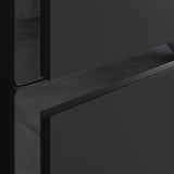 Ajax Brocklesby Wall Hung 605mm Vanity Unit with Resin Basin in Matt Black drawers