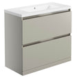 Ajax Brookenby 815mm Floor Standing Vanity Unit with Basin in Matt Latte main