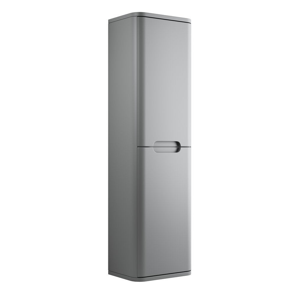 Ajax Ferriby 350mm Wall Hung Tall Storage Unit in Matt Grey