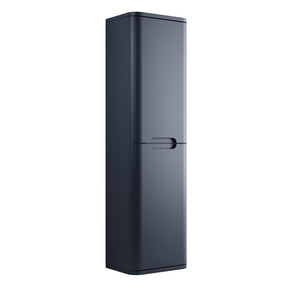 Ajax Ferriby 350mm Wall Hung Tall Storage Unit in Matt Indigo