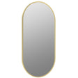 Ajax Gedney 800 x 400mm Oblong Bathroom Mirror in Brushed Brass