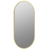 Ajax Gedney 800 x 400mm Oblong Bathroom Mirror in Brushed Brass