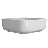 Ajax Hainton 400mm Square Ceramic Countertop Basin in Matt White 3