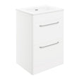 Ajax Humberston Floor Standing 610mm Vanity Unit with Basin in Gloss White