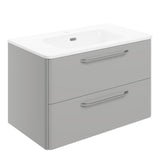 Ajax Humberston Wall Hung 810mm Vanity Unit with Basin in Gloss Grey
