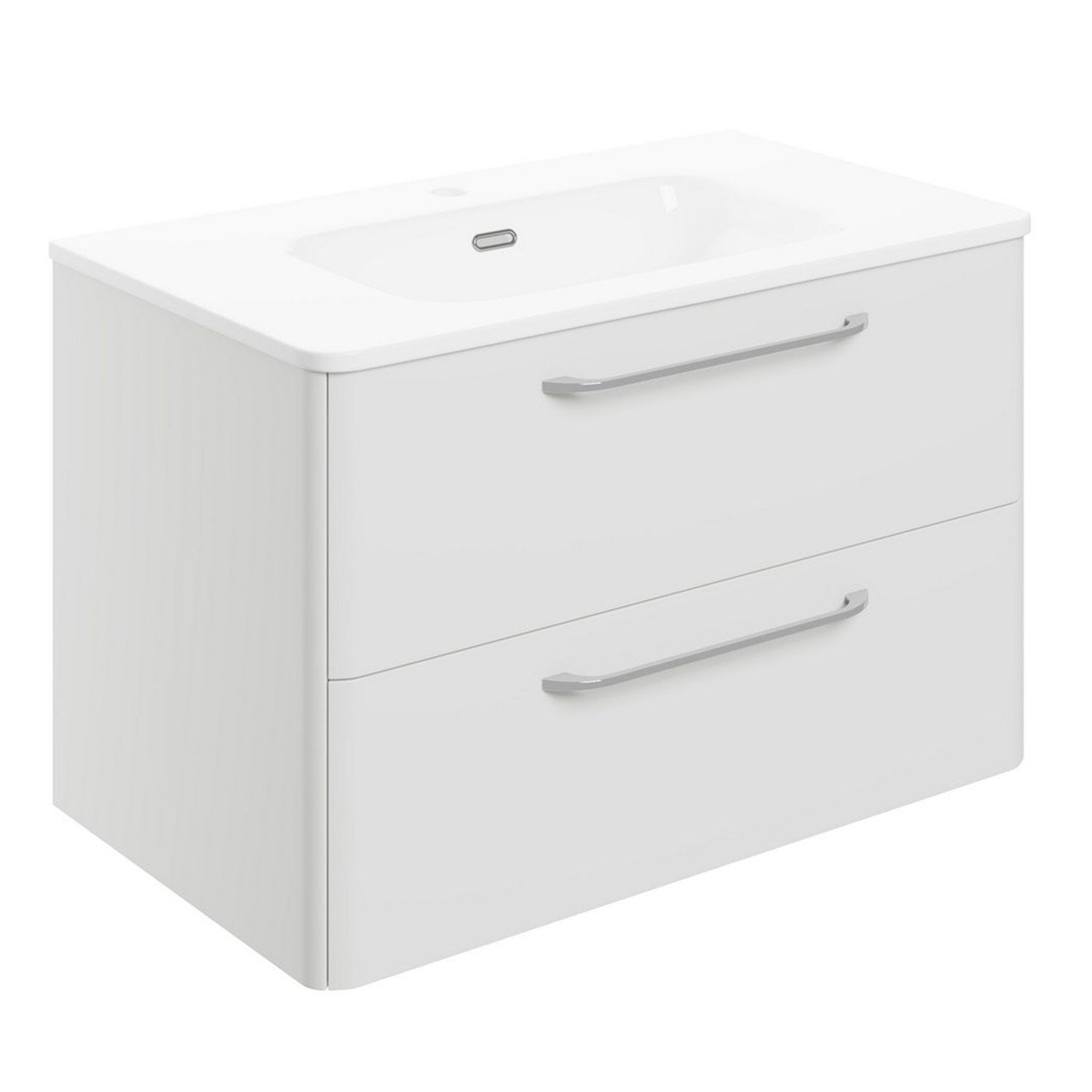Ajax Humberston Wall Hung 810mm Vanity Unit with Basin in Gloss White