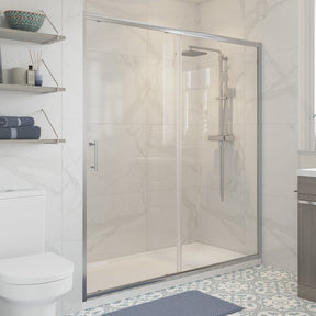 Ajax Keah 6mm Chrome Sliding Shower Door