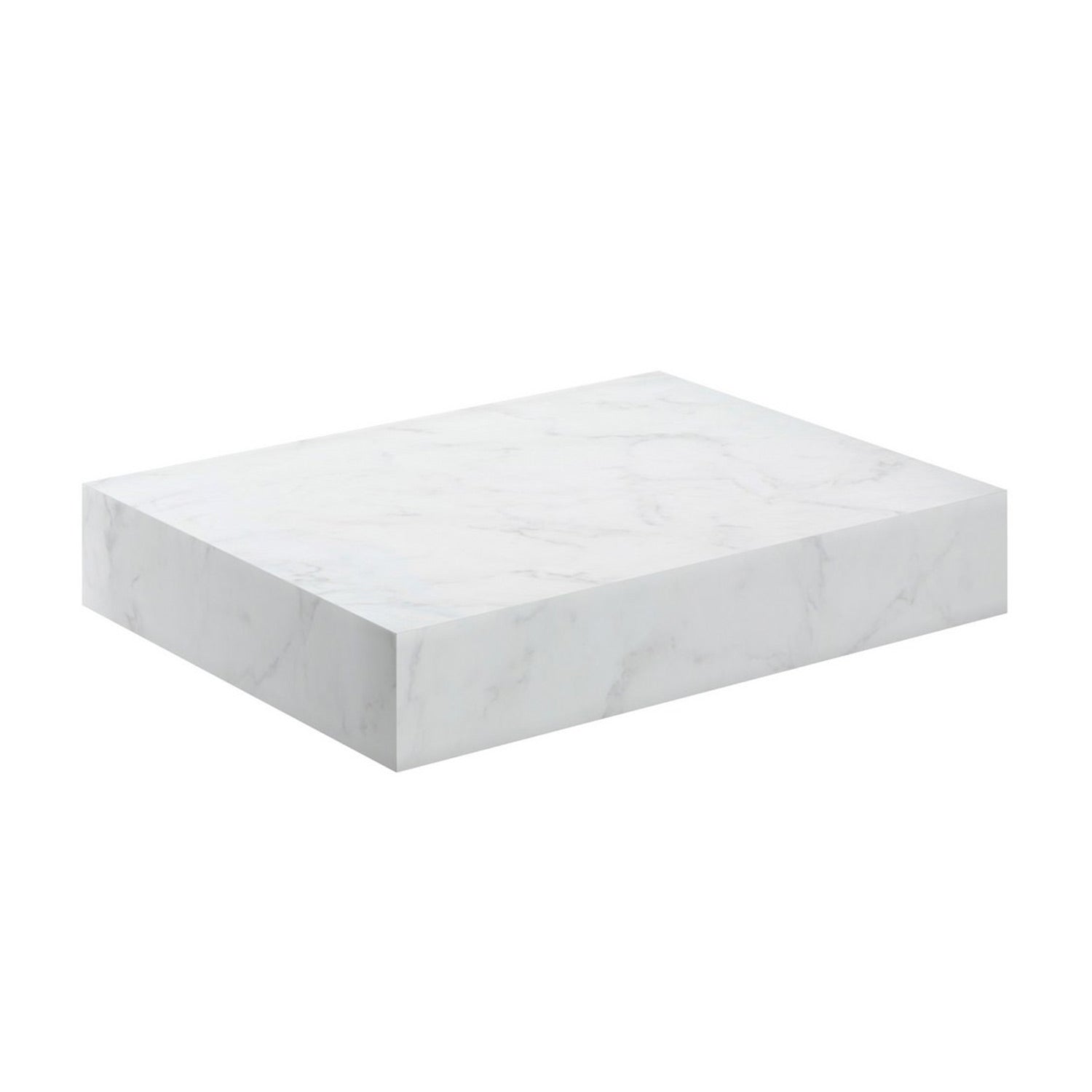 Ajax Kelsey Wall Hung 600mm Basin Shelf White marble