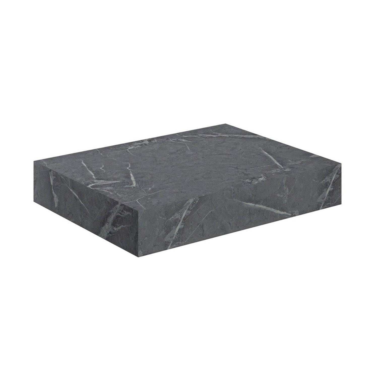 Ajax Kelsey Wall Hung 600mm Basin Shelf grey marble