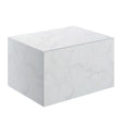 Ajax Kelsey Wall Hung 600mm Storage Drawer Unit in White Marble