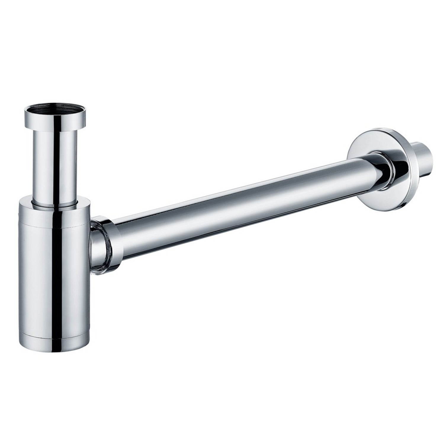 Ajax Modern Rounded Bottle Trap in Chrome